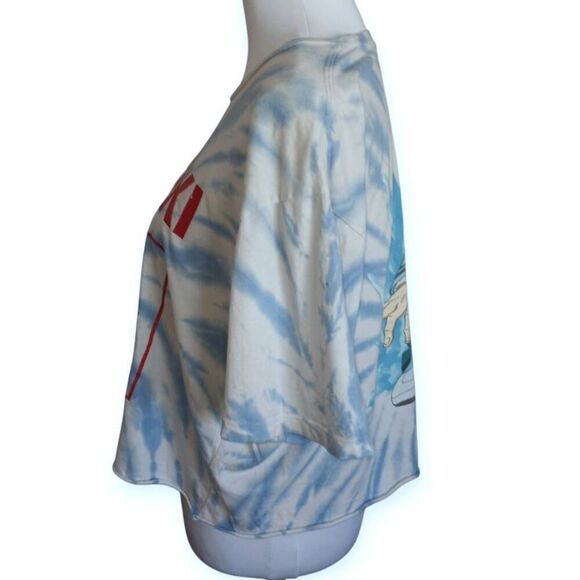 FUNIMATION MY HERO ACADEMIA TODOROKI BLUE & WHITE CROP TOP SZ.M GUC - Picture 3 of 5